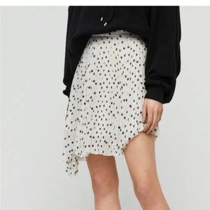 Allsaints Lea dot skirt NWT